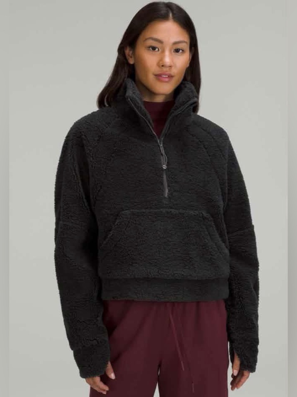 Lululemon Scuba Oversized Fleece Funnel Neck 1/4 Zip